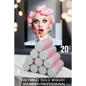 Isıtmalı Sulu Gece Bigudisi 2.5 cm 20 Adet Solingen Professional
