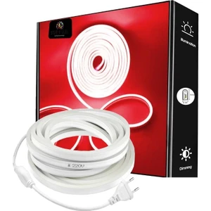 10 Metre Neon LED Şerit Kırmızı Işık 220V