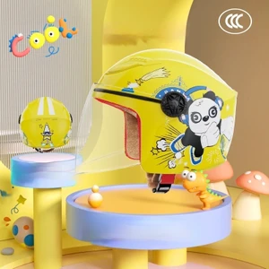 3c Sertifikalı Çocuk Karikatür Panda Termal Kaskı (Yurt Dışından)