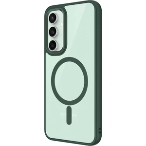 M.TK Moveteck Samsung Galaxy S23 Fe Kılıf Krom Mika Magsafe Arkası Şeffaf Renkli Mat Kenarlı