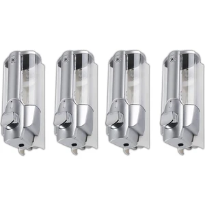 4x Sabunluk, El Dispenseri Duvara Monte, El Jeli Dispenseri Manuel 350ML, Duş Jeli (Yurt Dışından)