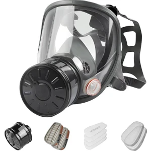 Humble Tam Yüz Gaz Maskesi 40MM Aktif Karbon Filtreli - Renkli (Yurt Dışından)