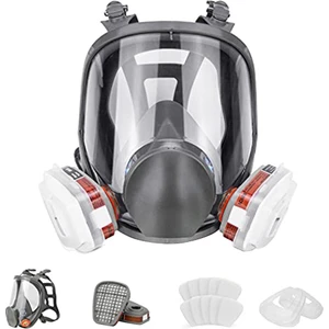 Tam Koruma Maskesi Solunum Koruması Aktif Karbon Filtreli Solunum Yeniden Kullanılabilir Koruyucu Maske (Yurt Dışından)