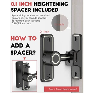 Ağır Kapı Mandalı 90 Derece Sağ Açı Ahır Kapı Kilidi Hırsızlığa Karşı Sürgülü Kapı Kilidi Mandalı Bahçe Aydınlık Siyah (Yurt Dışından)