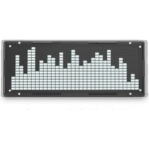 LED Müzik Spektrum Ekran Dıy Kiti 16X32 Ritim Işık Saati 8 Çeşit Spektrum Modu Smd Lehimleme Ekran Işığı, Beyaz (Yurt Dışından)