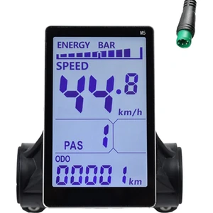 M5 Elektrikli Bisiklet LCD Ekran Ölçer 24V 36V 48V 60V E Scooter Dağ Elektrikli Bisiklet Için LCD Panel Ekran (5pın) (Yurt Dışından)