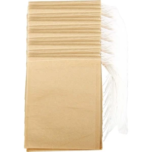 300 Adet Çay Filtre Torbaları, Tek Kullanımlık Kağıt Çay Poşeti Ipli Güvenli Güçlü Penetrasyon Ağartılmamış Kağıt Gevşek Yaprak Çay ve Kahve Için (Yurt Dışından)