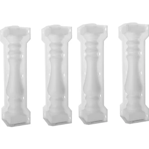 2 Takım 60X14 cm Roma Sütun Kalıp Balkon Bahçe Havuz Çiti Çimento Korkuluk Alçı Beton Kalıp Sütun Kalıp (Yurt Dışından)