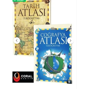 Çocuk Gezegeni Coğrafya Atlası ve Tarih Atlası 2 Kitap