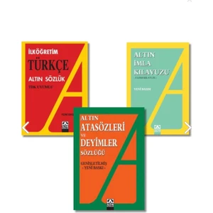 Altın Kitaplar Türkçe Sözlük-Imla Klavuzu-Atasözü ve Deyimler Sözlüğü- 3 Lü Set