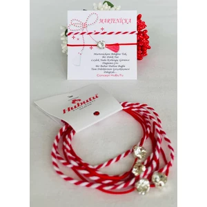 Concept Hubutu 2’li 5 Set Marteniçka Kırmızı Mart Ipi Dilek Bileklik Seti