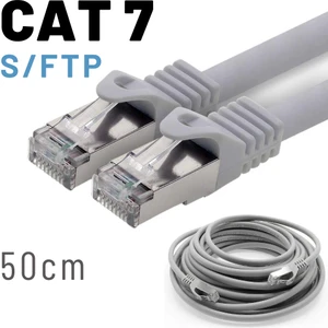 50 cm Cat7 Kablo S/ftp Lszh Ethernet Network Lan Ağ Kablosu