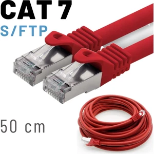50 cm Cat7 Kablo S/ftp Lszh Ethernet Network Lan Ağ Kablosu