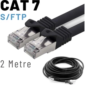 2 Metre Cat7 Kablo S/ftp Lszh Ethernet Network Lan Ağ Kablosu
