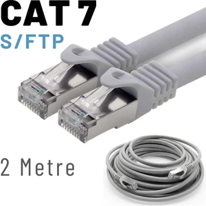 2 Metre Cat7 Kablo S/ftp Lszh Ethernet Network Lan Ağ Kablosu