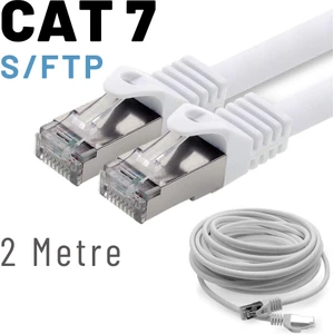 2 Metre Cat7 Kablo S/ftp Lszh Ethernet Network Lan Ağ Kablosu