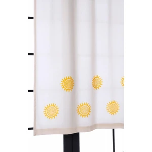 Pamuk İdea Güneş Baskılı %100 Pamuklu Sade Düz Keten + Tokat Taş Tahta Baskı Güneşlik Buldan - Bodrum Perdesi