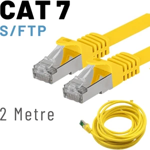 2 Metre Cat7 Kablo S/ftp Lszh Ethernet Network Lan Ağ Kablosu