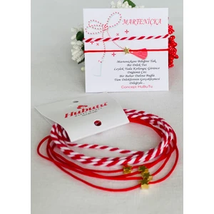 Concept Hubutu 2’li 5 Set Marteniçka Kırmızı Mart Ipi Dilek Bileklik Seti