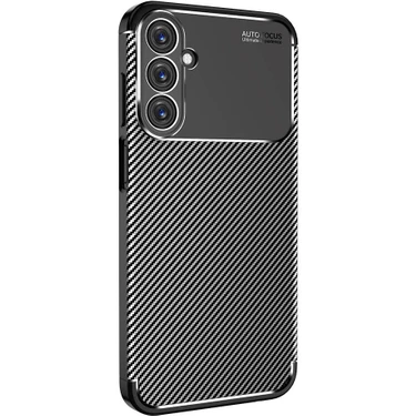 Case 4u Galaxy A15 Kılıf Rugged Armor Karbon Desenli Silikon Arka Kapak