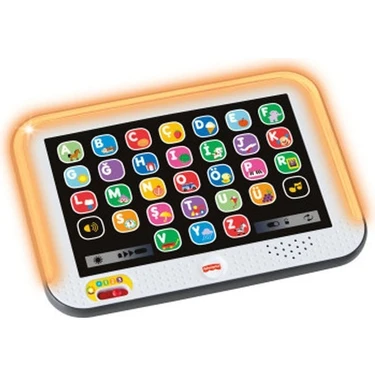 Fisher-Price Eğitici Tablet Harfler ve Hayvanlar Işıklı Sesli Etkileşimli Oyuncak 1 Yaş