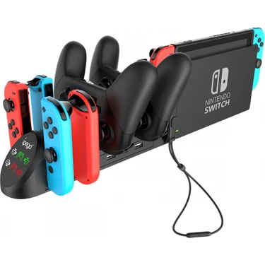 Zljnx Nintendo Switch Switch OLED Model Joy Con ve Switch Pro Kontrolörleri Için Şarj Istasyonu USB