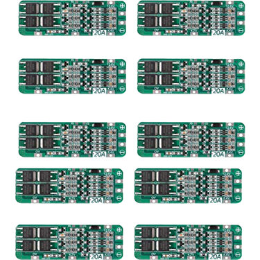 Talent 10 Adet 3s 20A Bms 18650 Li-Ion Lityum Pil Şarj Cihazı Modülü Bms Koruma Levhası 11.1V 12V