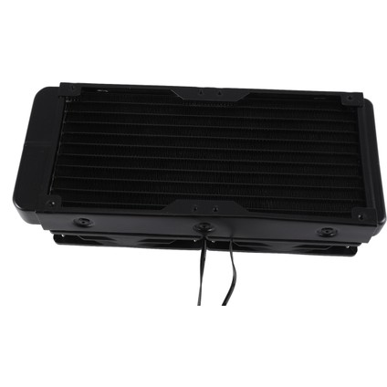 Alüminyum 2 Fanlar 240MM 10 Boru Su Soğutma Soğutucu Bilgisayar Radyatörü Cpu Pc Su Soğutma Sistemi Için Fan Ile, Düz (Yurt Dışından) fiyatları