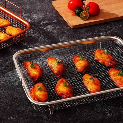 Fırın Için 2 Adet Hava Fritöz Sepeti, Paslanmaz Çelik Izgara Sepeti, Yapışmaz Örgü Sepet, Hava Fritöz Tepsisi Tel Raf Sepeti (Yurt Dışından) fırsatları