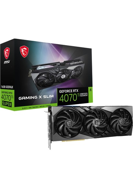 VGA GEFORCE RTX 4070 TI SUPER 16G GAMING X SLIM RTX4070TIS 16GB GDDR6X 256B DX12 PCIE 4.0 X16 (3XDP 1XHDMI)