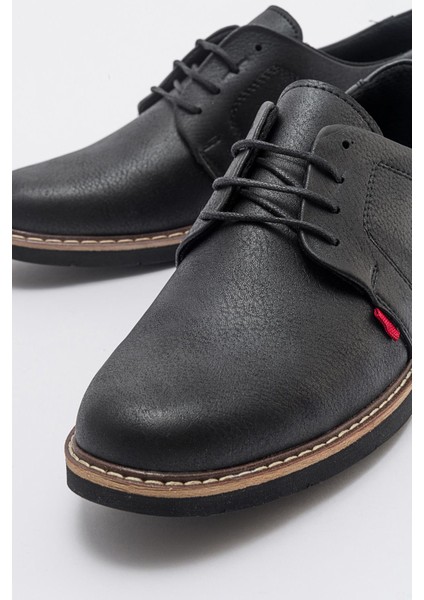 Erkek Dikişli Ayakkabı Siyah Siyah modelleri