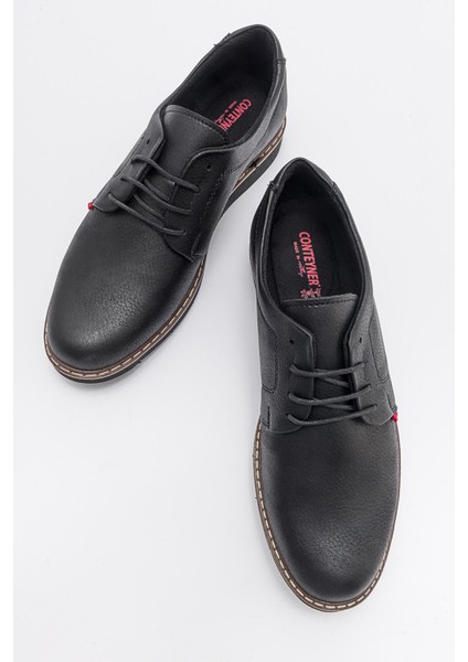 Erkek Dikişli Ayakkabı Siyah Siyah indirimleri