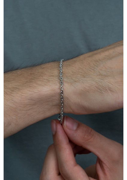 Forse Model Unisex Bileklik Zincir eck09b