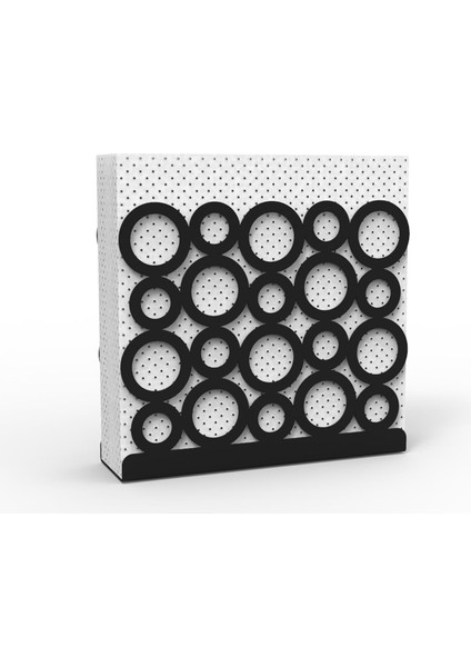 Modern Halka Tasarımıyla Zarif Sofralar: Siyah Renk Metal Peçetelik