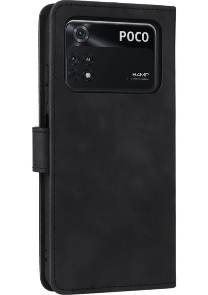 Xiaomi Poco M4 Pro 4g Deri Folio Flip Case Kart Ekleme Kılıf (Yurt Dışından)