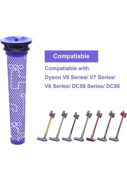 Dyson V7 V8 Hayvan ve Mutlak Yıkanabilir Ön Filtreler Için Son Filtre (Yurt Dışından)