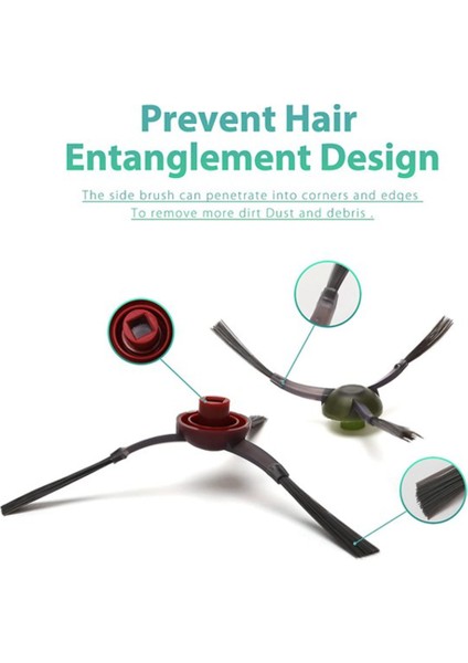 Ecovacs Deebot Ozmo Ana Yan Fırça Hepa Filtre Aksesuarları Için 15 Adet (Yurt Dışından) modelleri