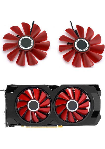 SILHOUETTE2X 85 mm Çap RX-570-2048SP RX-580 FD10U12S9-C RX570 4g RX580 Video Görüntü Kartları Soğutma Yedek Fan (Yurt Dışından)