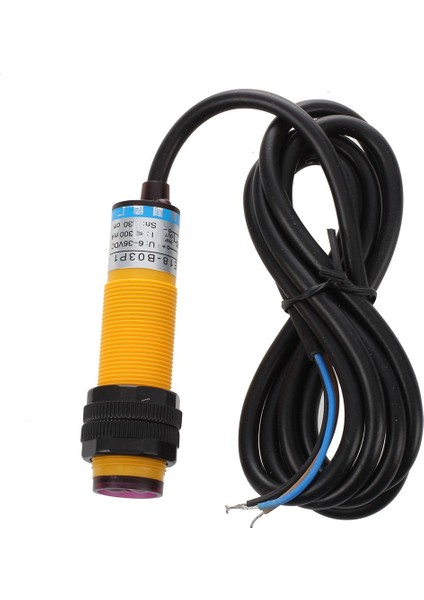Silhouette Dc 3 Telli 6-36V Pnp Ir Fotoelektrik Sensör Anahtarı 30CM E18-B03P1 (Yurt Dışından)