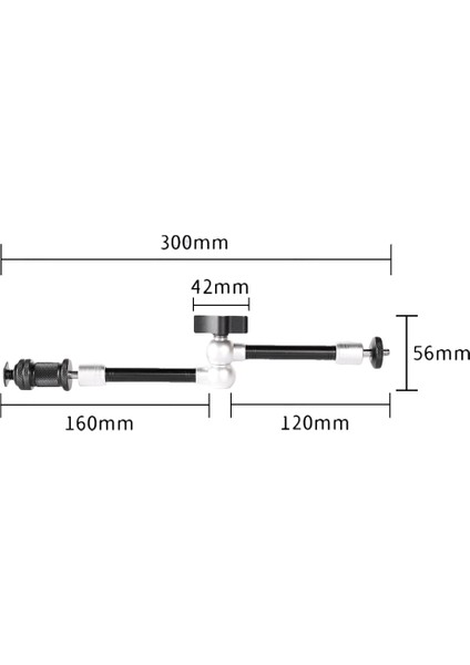 Silhouette LED Işık Dslr Rig LCD Monitör Için 11 Inç Kol Garip El (Yurt Dışından)