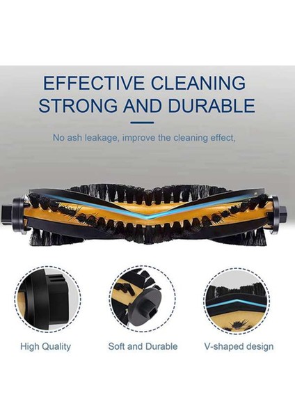 Ecovacs Deebot N79 N79S DN622 DN620 500 Için 4 Adet Haddeleme Ana Fırçalar (Yurt Dışından)