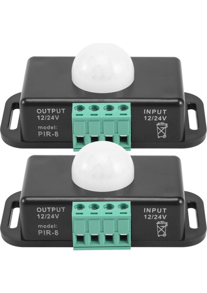 Hareket Sensörü Anahtarı, Esnek LED Şeritler Için 12V 24V Pır Sensörlü LED Işık, 2'li Paket (Yurt Dışından)