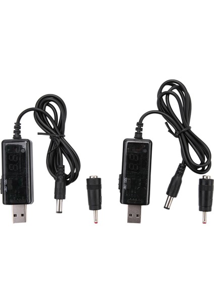 2 Adet Dc 5V Dc 9V 12V USB Gerilim Yükseltmeli Dönüştürücü Kablosu ile 1A Yükseltme Volt Trafo Güç Regülatörü Hattı (Yurt Dışından)