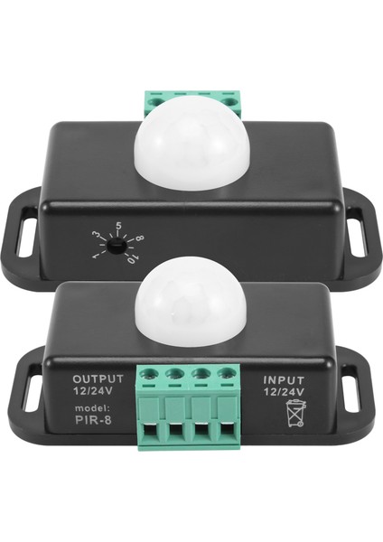 Hareket Sensörü Anahtarı, Esnek LED Şeritler Için 12V 24V Pır Sensörlü LED Işık, 2'li Paket (Yurt Dışından)