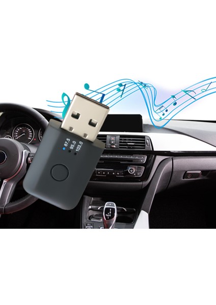 Silhouette Araç Bluetooth 5.1 Fm Verici Alıcı Handsfree Çağrı Mini USB Bluetooth Araç Kiti Otomatik Kablosuz Araç Ses Adaptörü (Yurt Dışından) fırsatları