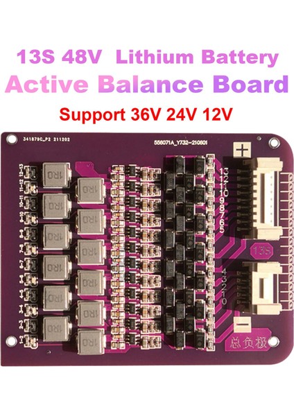Silhouette 13S 48V Lifepo4 Üçlü Lityum Pil Aktif Denge Kurulu Desteği 36V 24V 12V Lityum Pil Koruma Tamircisi (Yurt Dışından)