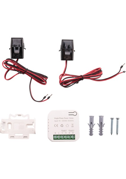 Silhouette Tuya Akıllı Wifi Enerji Ölçer 80A Akım Trafosu Kelepçesi ile Kwh Güç Monitörü Elektrik Istatistikleri 90- 250V(2CT) (Yurt Dışından) fiyatları