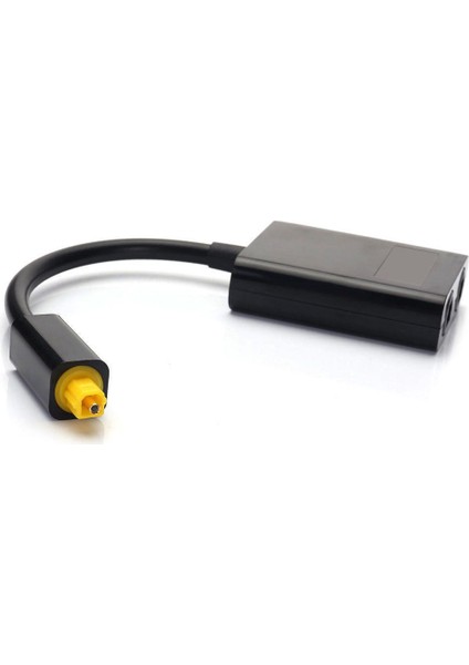 Silhouette Çift Bağlantı Noktalı Dijital Optik Fiber Ses Ayırıcı Kablo Adaptörü 1 Giriş 2 Çıkış (Yurt Dışından)