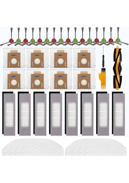 Ecovacs Deebot Ozmo T8 Max T8 Aıvı N8 Pro Için Yedek Aksesuarlar (Yurt Dışından)