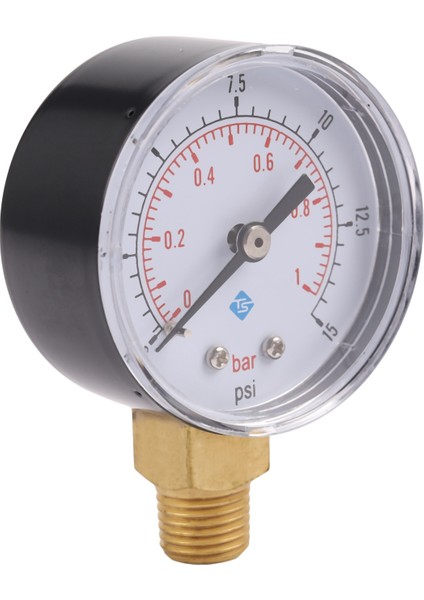 Silhouette 0-1bar 50MM Su Basıncı Ölçer Ölçer 1/4 Inç Npt Konu Manometre -50-15PSI (Yurt Dışından)